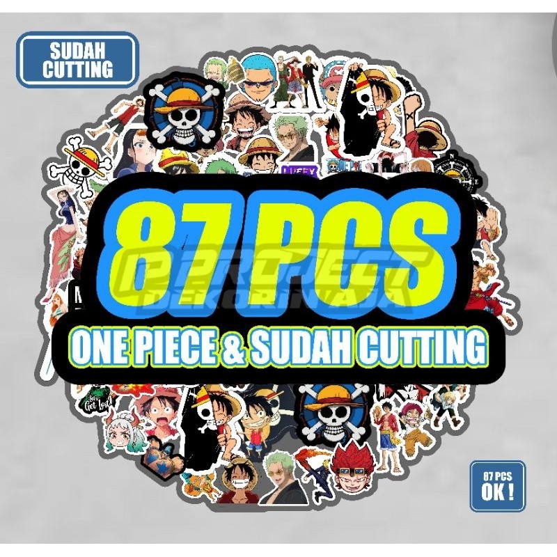 

Stiker Anime Isi 87Pcs Vynil Anti Air SUDAH Cutting
