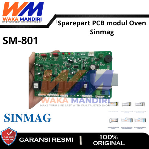 SM-801 Gas Deck Oven Sinmag Sparepart PCB modul Oven Sinmag