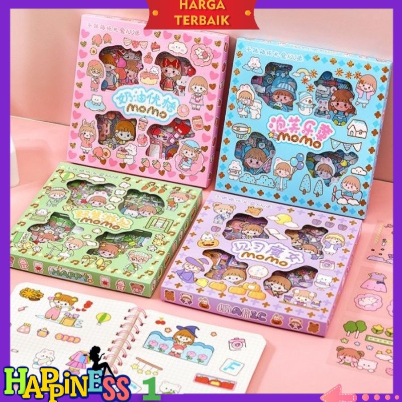 

Stiker 2D Momo 25 PCS Aesthetic Cute waterproof