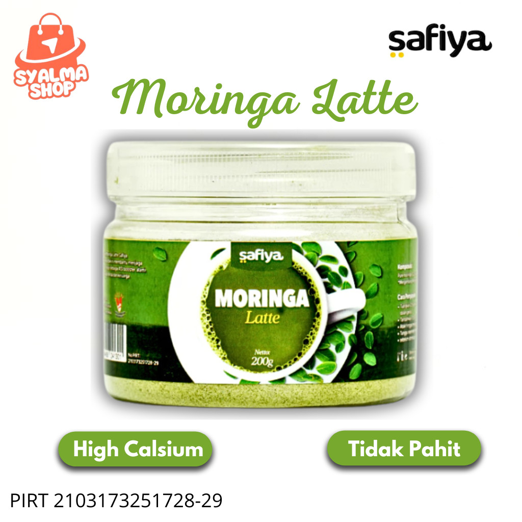 

Safiya Moringa Latte Bubuk Minuman Daun Kelor 200 Gram reocvery otot penambah tinggi badan