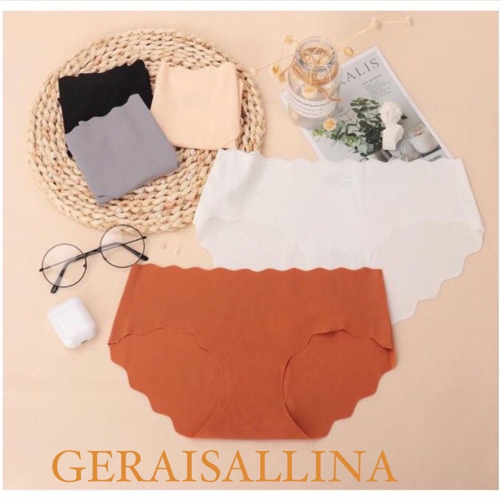 Celana Dalam Seamless Gelombang sexy CD Wanita Kolor Cewe Tanpa Jahitan