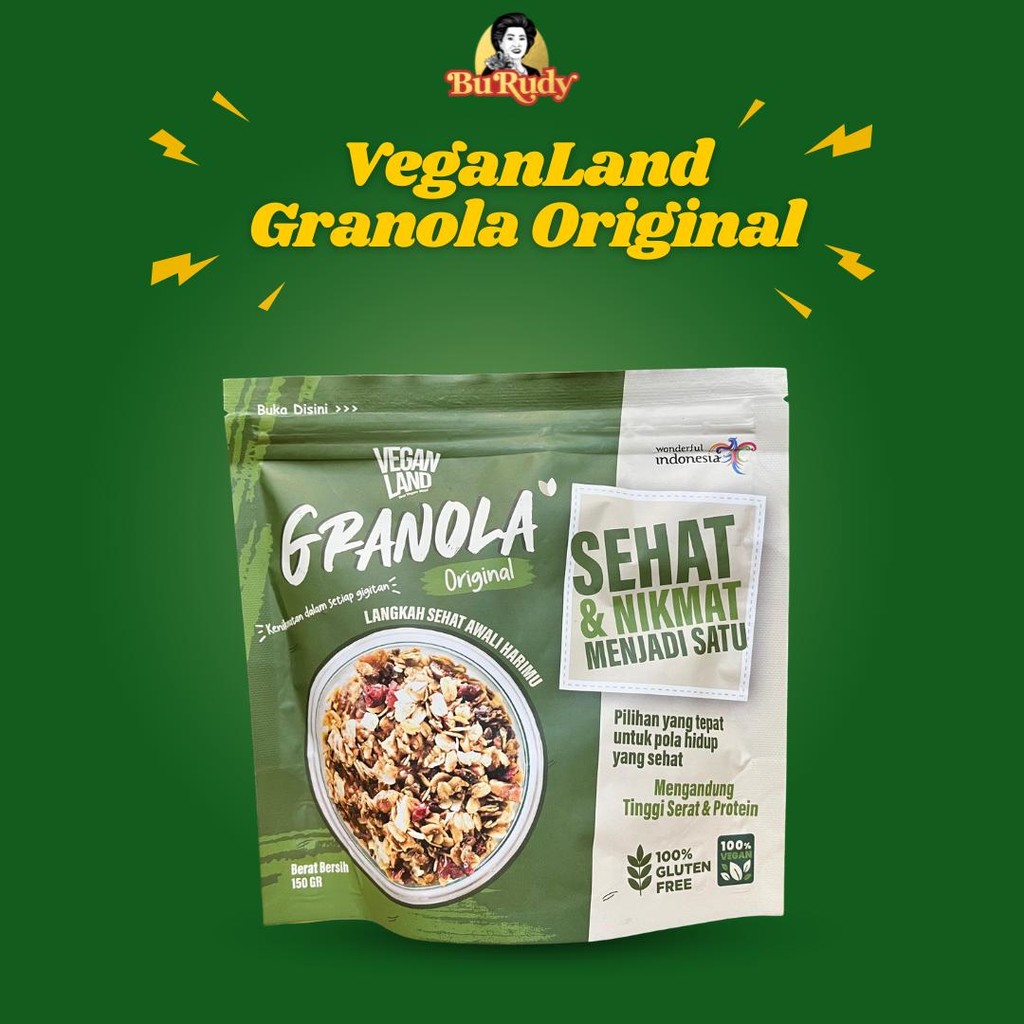 

Veganland Granola 100gr – Granola Vegan Natural, Cocok untuk Diet Seimbang