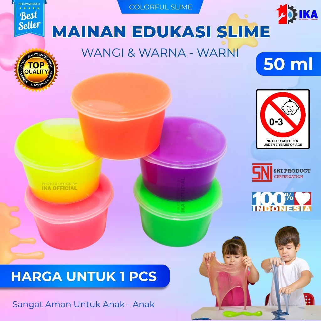 Slime tofu murah 50 ml slime original slime slem slime murah slime jumbo slime tofu / MAINAN SLIME W