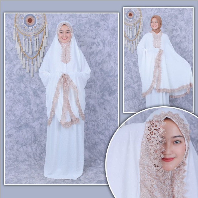 ERVINA.ID MUKENA 2IN1 RESLETING RENDA MEWAH AMEERA YASMINE  WARNA TERBARU MUKENA DEWASA FREE TAS MUK