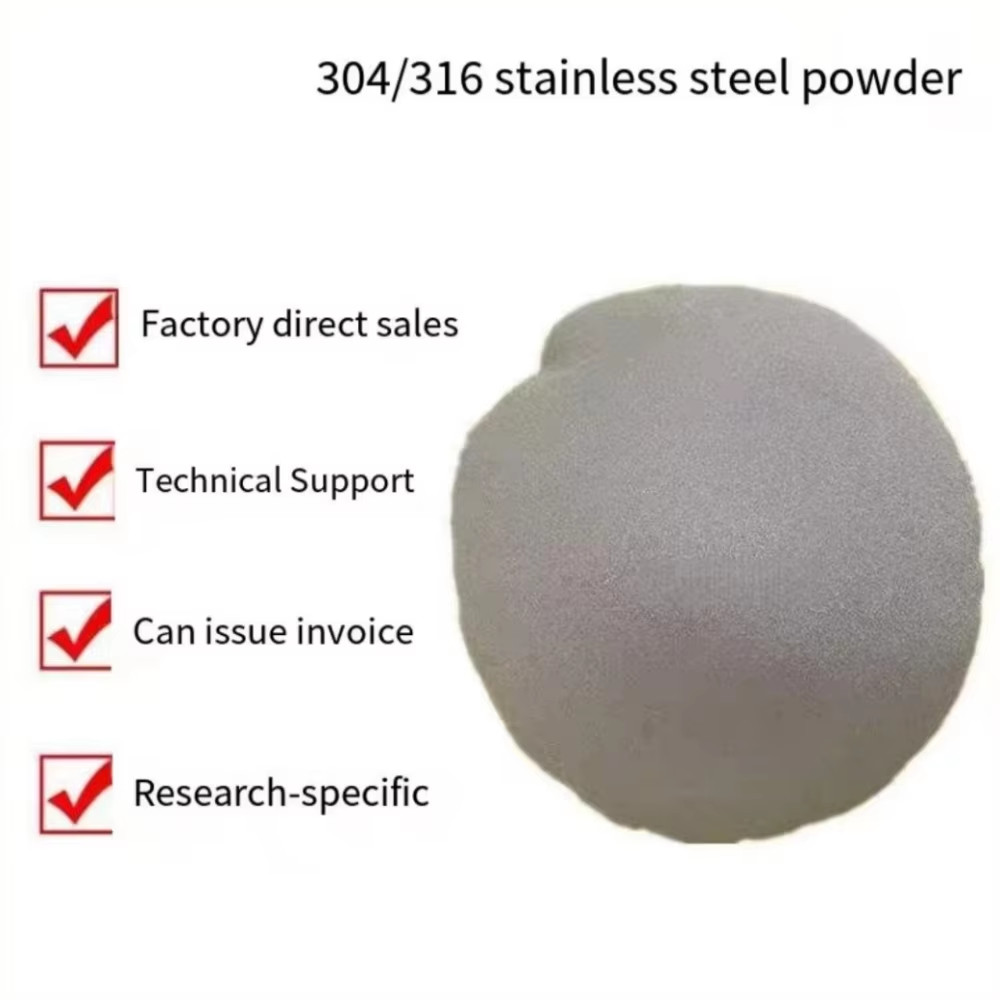 

304 316L Spherical Stainless Steel Alloy Powder for 3D Printing And Injection Molding High-Quality Metal 316 Spherical Powder