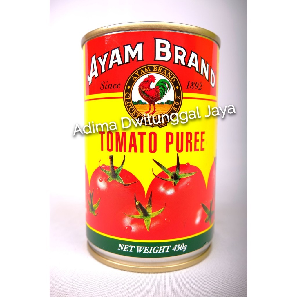 

Ayam Brand Tomato Puree / Pure Tomat 430 gr