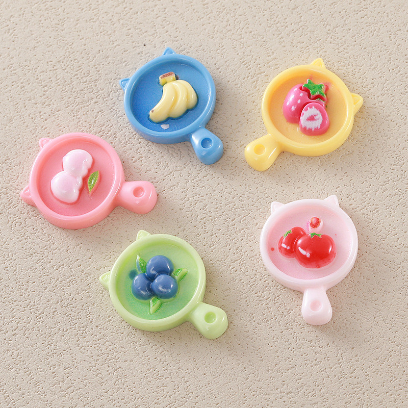 

100pcs New Cute Simulation Fruit plate Resin Flat Back Scrapbooking DIY Jewelry Craft Decoration Accessories