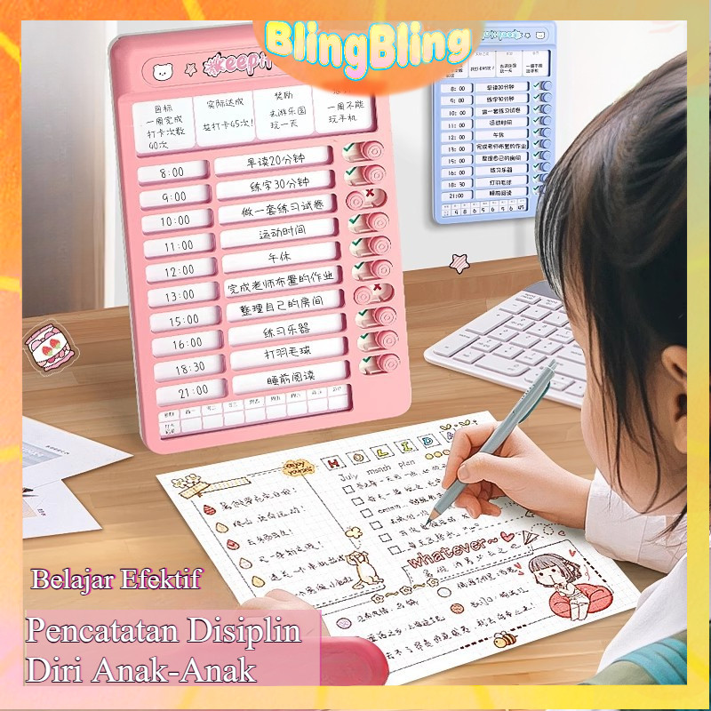 

【Ready】Disiplin diri kartu punch daftar periksa pesan catatan RV papan plastik buatan sendiri