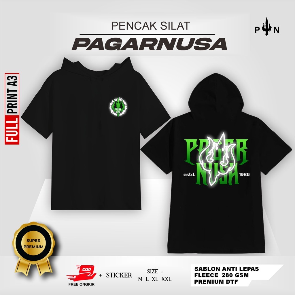 Ts-HOODIE PAGAR NUSA MENYALA PAGAR NUSA ESTD 1986 - TS HOODIE DISTRO PAGAR NUSA - TS HOODIE PAGAR NU