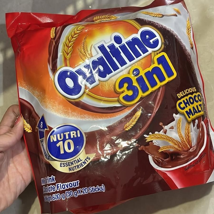 

Ovaltine 3in1 High 10 Kalsium Nutri 10 Susu Rasa Coklat ( isi 20 )