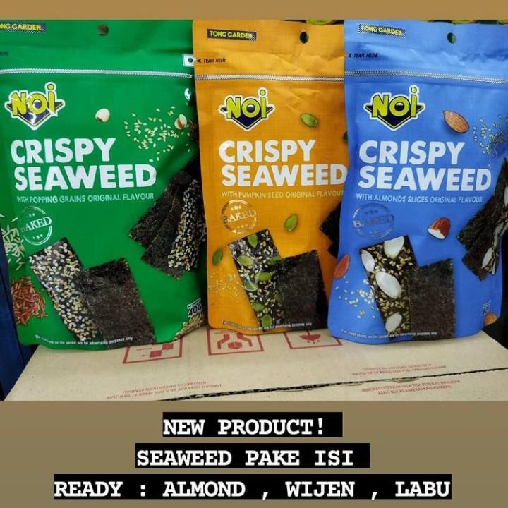 

Tong Garden Noi Crispy Seaweed Nori Popping Grains / Pumpkin Seed / Almond 40gr