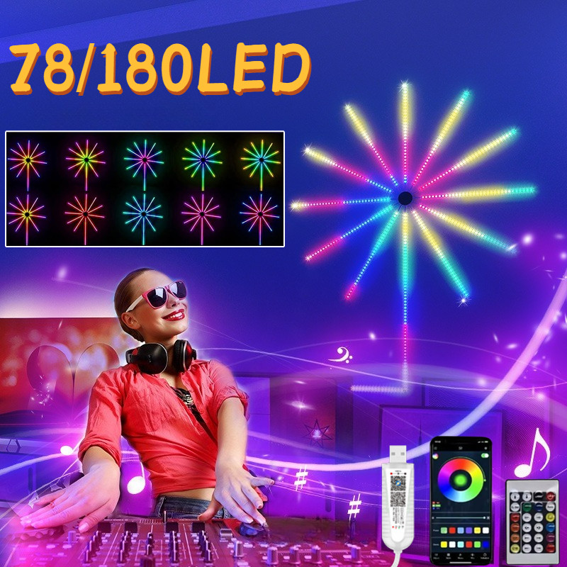 Led Strip Light Firework / Lampu Led Strip Model Kembang Api / LED Lampu Pita Lampu Kembang Api / De