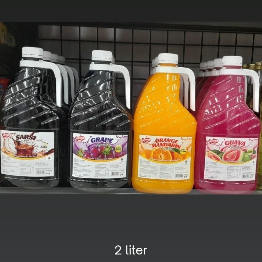 

Naraya Sirup Cordial 2L Rasa Sarsi / Guava / Lychee / Orange / Grape