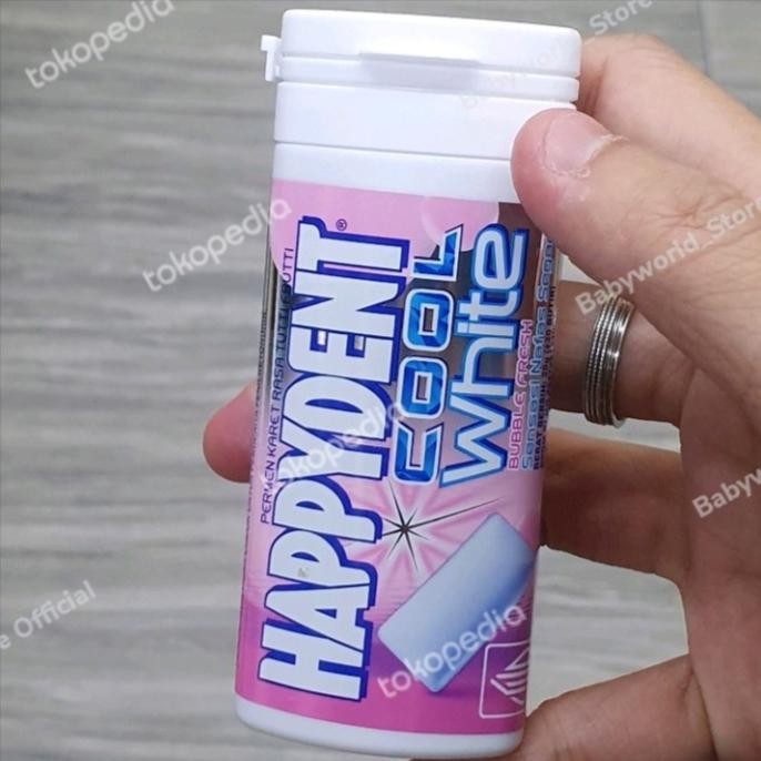 

Happydent Cool White Bubble Fresh Permen Karet Isi 20 Butir