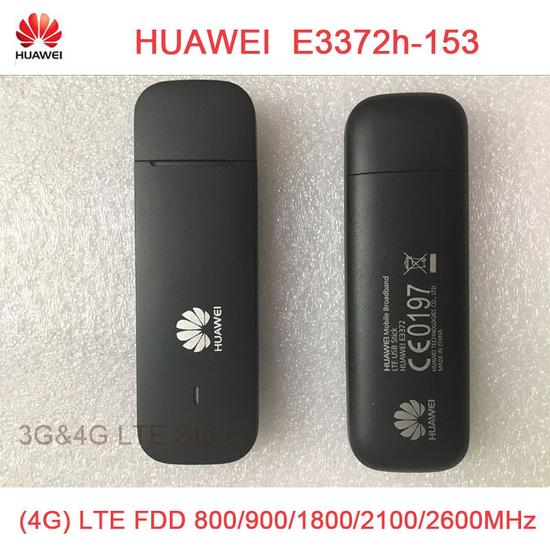 Unlocked Huawei E3372 E3372h-153 4G  LTE Modem black colour