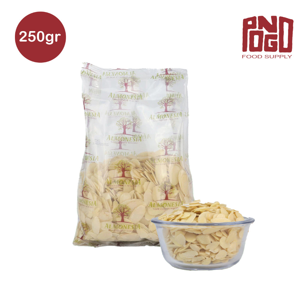 

Almonesia - Almond Sliced 250gr | Almond Iris | Kacang Almond | Topping Kacang Almond