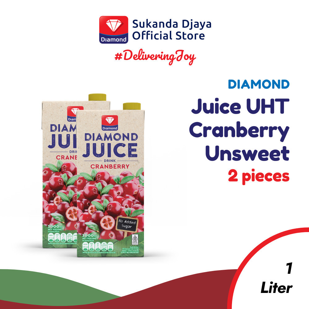 

Diamond Juice UHT Cranberry Unsweet 1000 ML [GET 2 PCS]