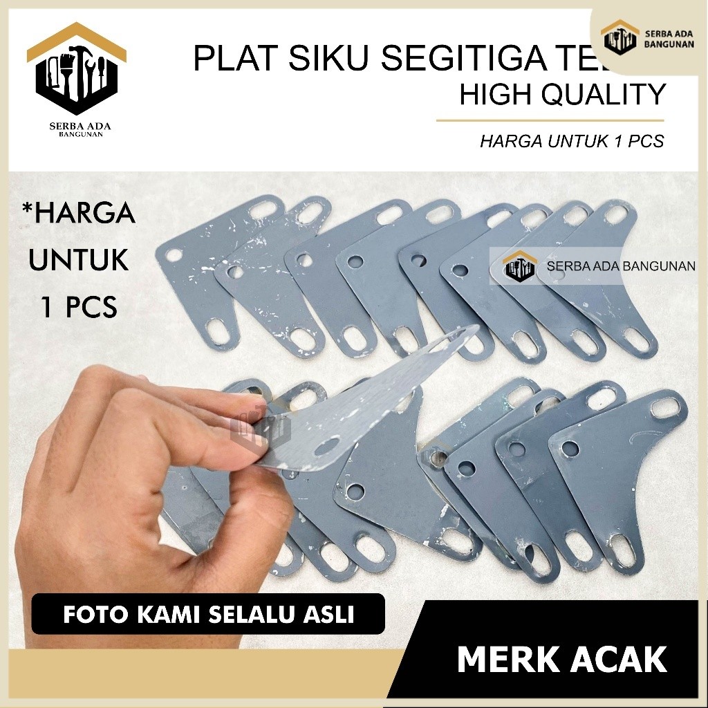 SAB Plat Besi Siku / slotted angle tebal 1mm plat siku lubang / plat besi rak siku penyangga PLAT SI