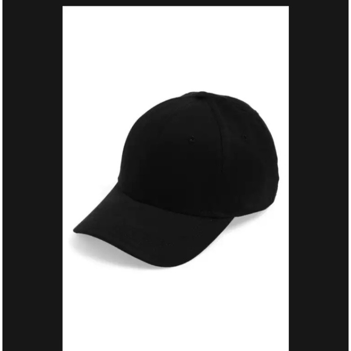 Topi Polos Hitam Rafel Ori – Topi Casual Sport Unisex Distro Premium