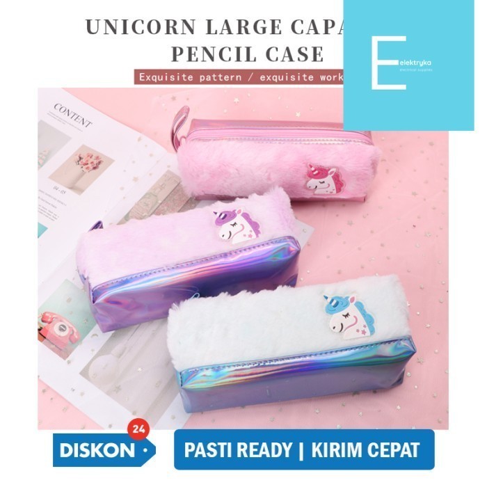 

Tempat Pensil / Kotak Pensil - Unicorn Fur Lembut