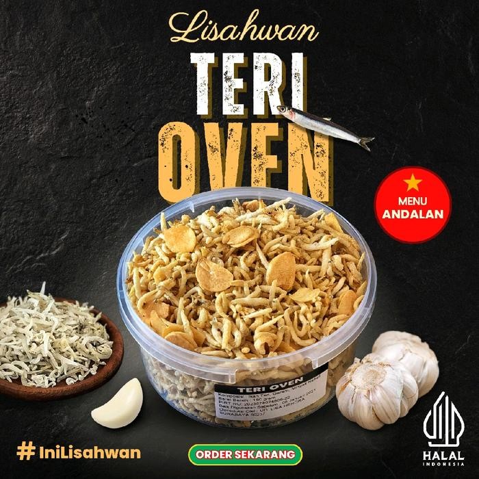 

TERI OVEN LISAHWAN. berat 150gr Tanpa Tepung Dari Ikan Teri Nasi Terlaris