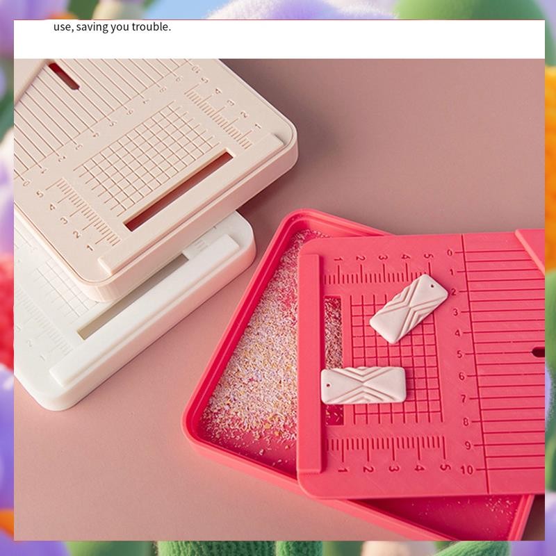 

Soft Punching Auxiliary Tool Drilling Dust Box DIY Jewelry Punching Positioning Polymer Clay Tool-ABXK