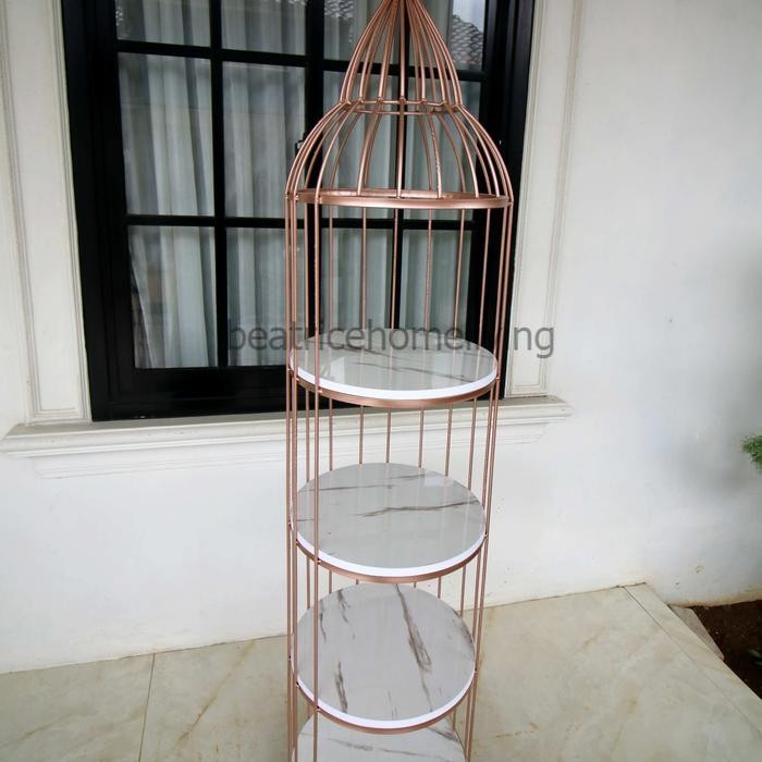 Rak Sangkar Burung Minimalis Aquilla | Minimalis Rak Susun Rak Shabby Rak Besi Dekorasi Rak Mulfungs