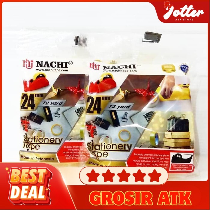 

ISOLASI NACHI 1`X72Y 24MM KUNING - DJ (@6/72) -