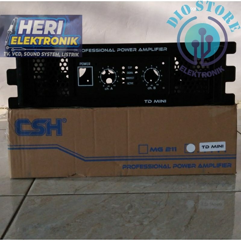 BOX POWER AMPLI CSH TD MINI