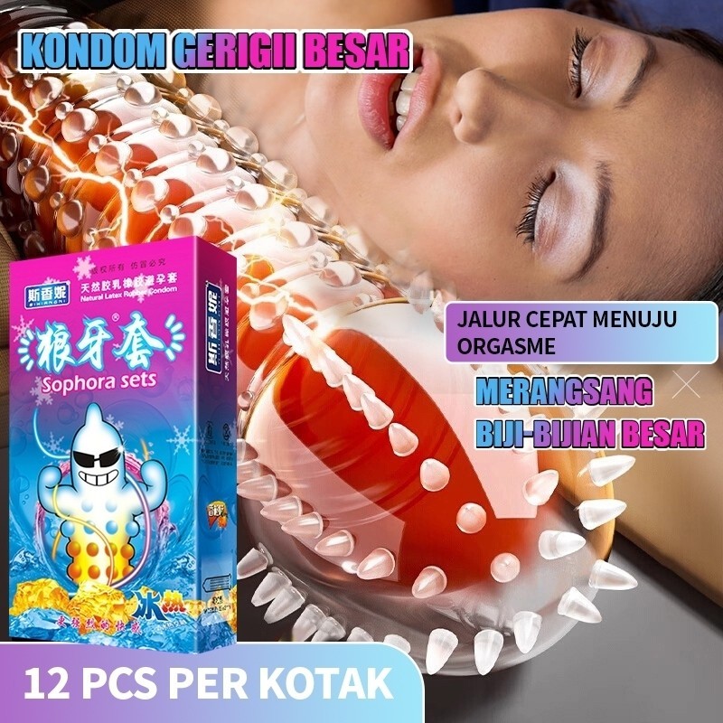 mutiara_stors
~kondom sutra bergerigi Kondom gerigii besar 12pcs/Box kondom gerigii kasar kondom 10p