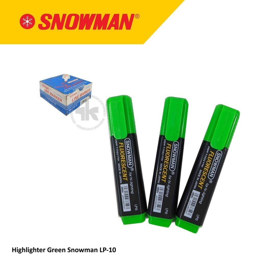 

Snowman Line Marker Spidol Highlighter Pendek LP-10