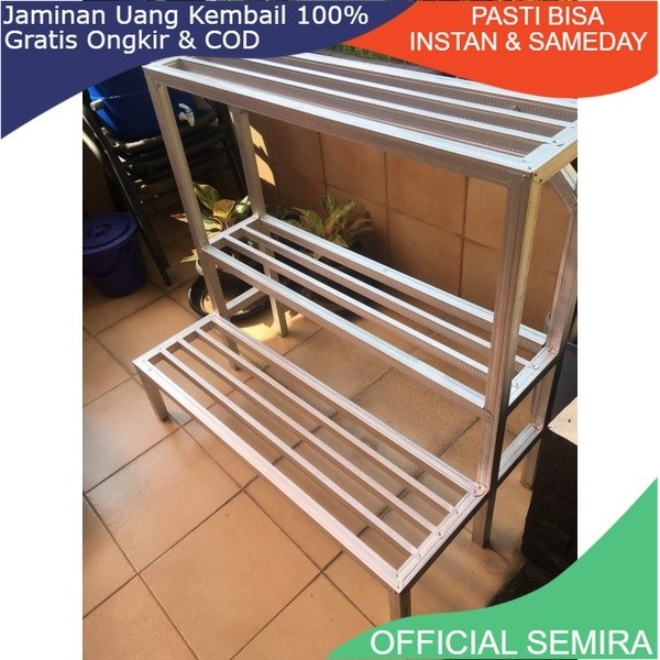 RAK SEPATU/POT TANAMAN BESI HOLLOW GALVANIS ORIGINAL 2×2  ANTIN KARAT/RAK POT TANAMAN/RAK TANAMAN 3 