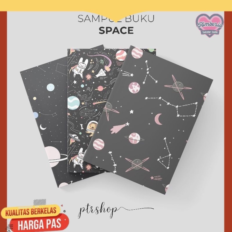 

PROMO SAMPUL BUKU BOOK COVER A5/B5 SPACE EDITION | ptrshop.id