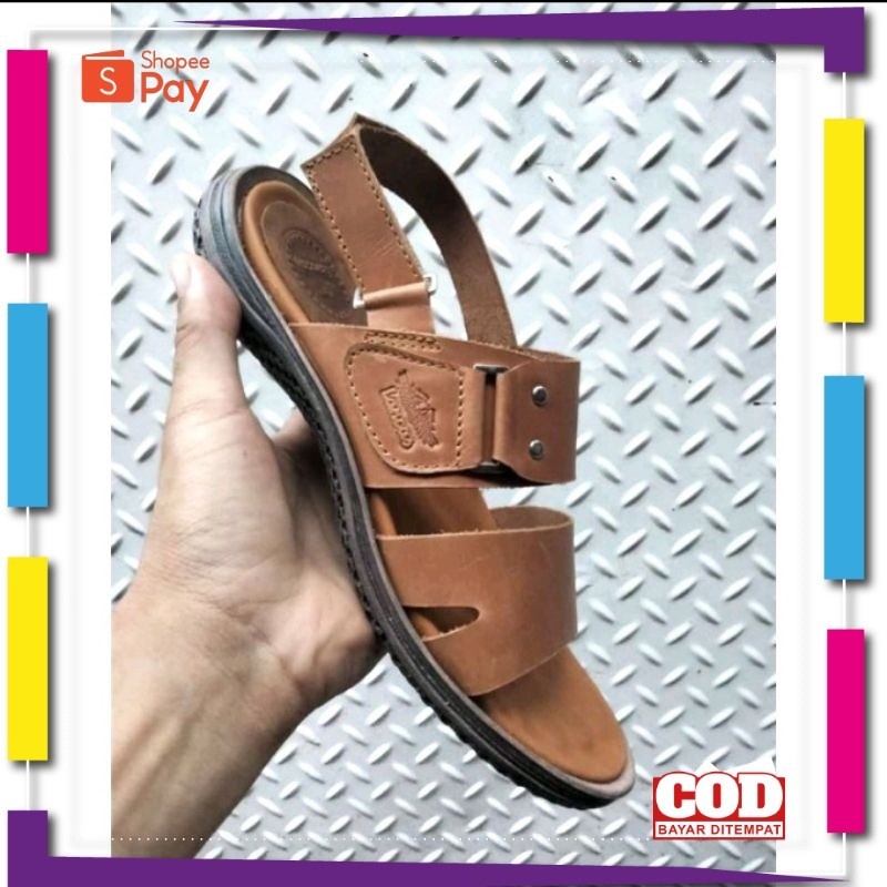 [PREMIUM ORIGINAL] Sandal pria kulit asli // Sandal pria masa kini