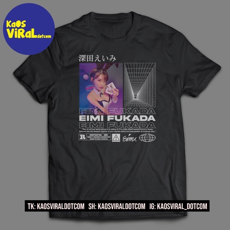 BAJU KAOS EIMI FUKADA JAPANESE ARTIST UNISEX FASHION T-SHIRT COMBED