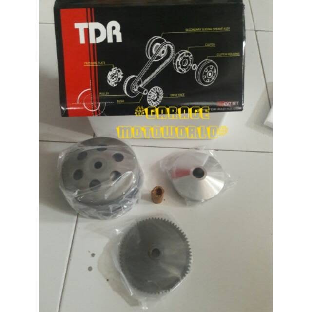 CVT PULLY PULY SET BEAT KARBU TDR ORIGINAL ASLI   * - RAZOR MOTOR