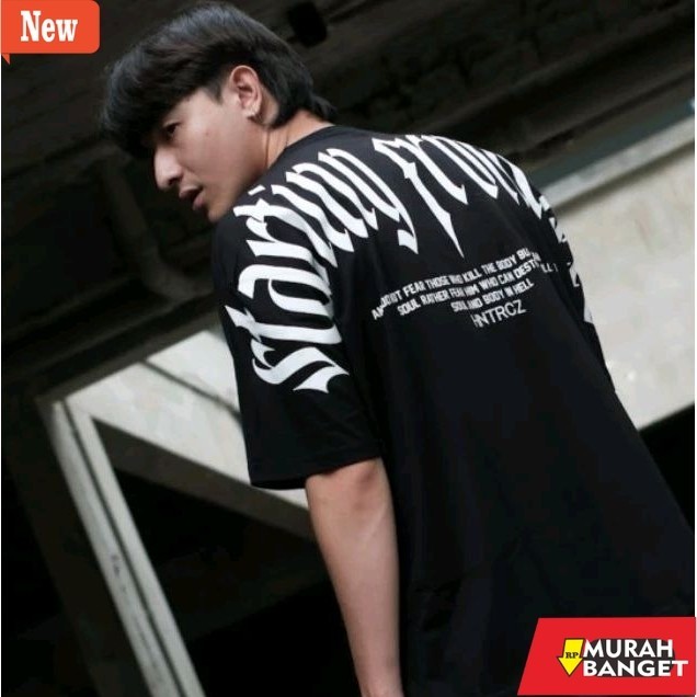Kaus basic korea jumbo yg lagi viral- Kaos oversize pria SFZ huntercutz black