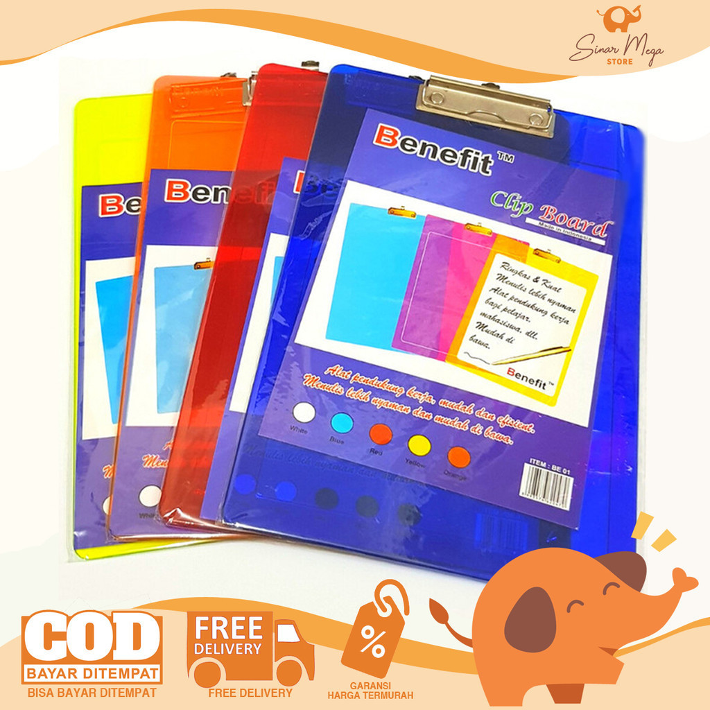 

Benefit Clipboard Acrylic Transparant Neon Color B-01 Papan Dada Papan Jalan Akrilik