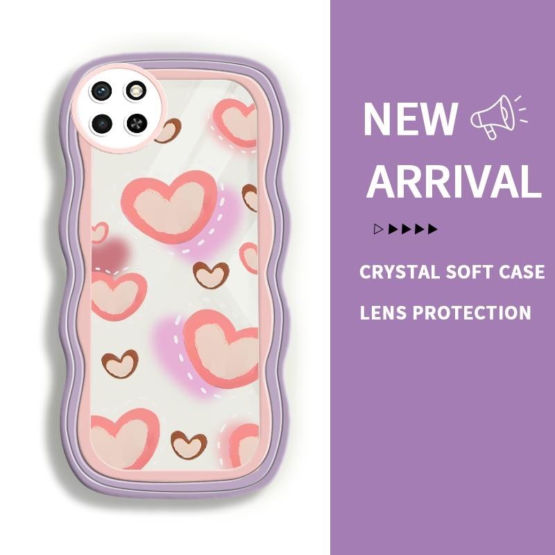 Casing For Itel S23 Soft Case Love Rainbow Love Silicone Lens Prtector Cesing Hp