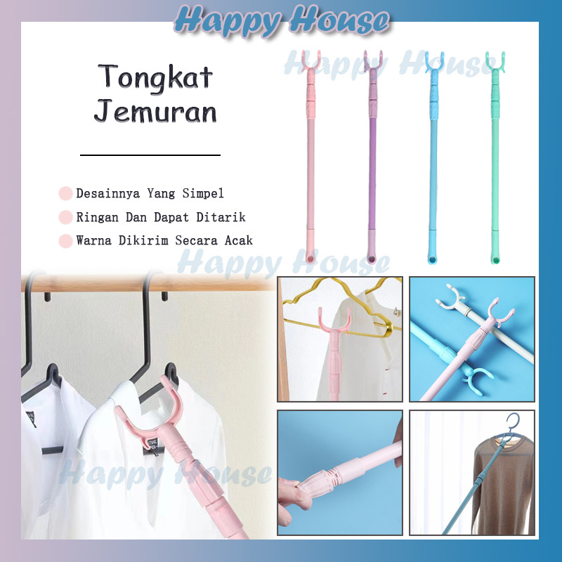 Tongkat Hanger Gantungan Baju / Sodokan Galah Hanger