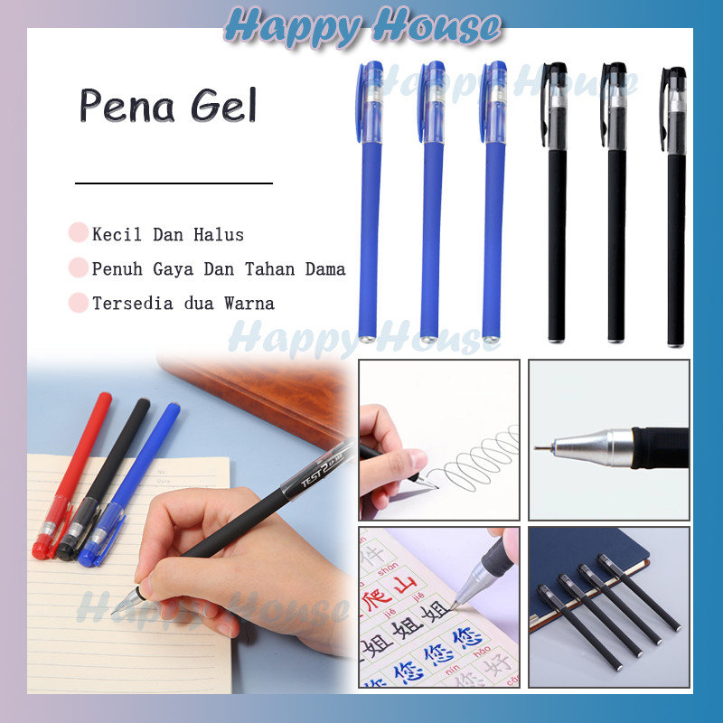 

Alat Tulis Pulpen Polpen bolpen Bulpoin Bolpoin Gel Ink 0.5Mm Kantor Sekolah Pena Pen Tinta Cair Warna Hitam Biru