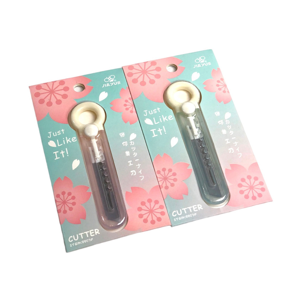 

Cutter Import Round White Aesthetic Jiayue 8807F Mini / Pisau Kecil Pemotong Multifungsi Design Simple Portable White Series – Satuan - SHABQ
