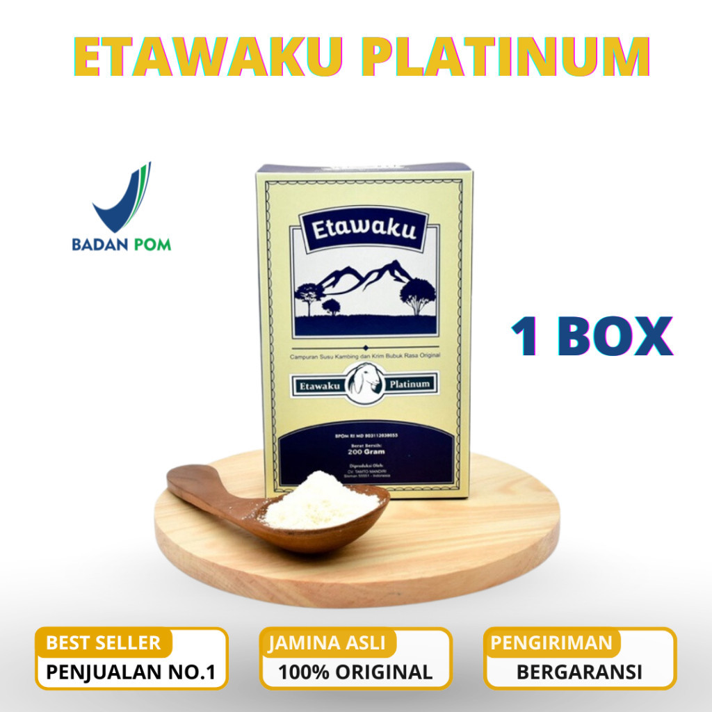 

Etawaku Platinum Susu Kambing Etawa Asli Rendah Gula dan Lemak Dan Tinggi Kalsium 200 gr