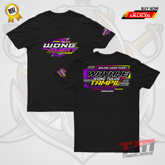DTF | Kaos Wayahe Wong Tulus Tampil Wong Pusat Unisex | Kaos Distro Wong Pusat | Kaos Gus Iqdam - Ti