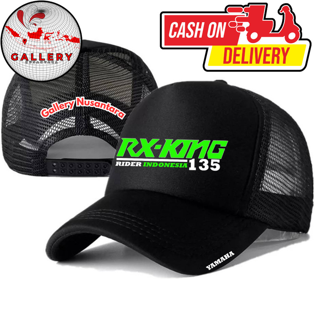 Gallery Nusantara Topi Trucker RX-KING - Topi Distro RX-KING Logo - Topi RX-KING Premium - Topi Pria