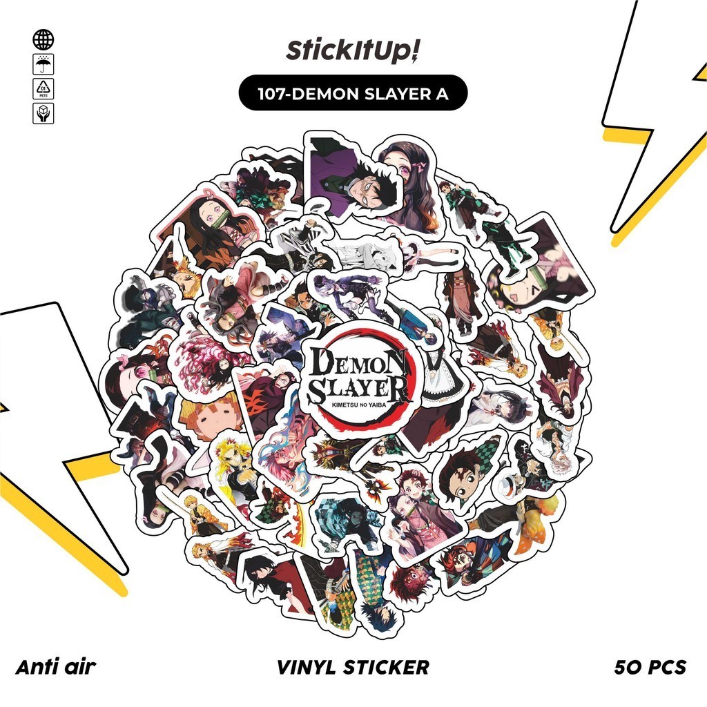 

COD100 Pcs Motif Anime Demon Slayer kimetsu No Yaiba Lucu Colorfull Keren Anti Air Untuk Dekorasi Notebook Sepeda Skateboard Handphone DIY