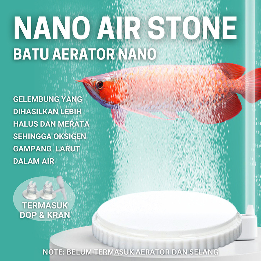 Batu Aerator Gelembung Udara  Nano Air Stone Aerator Nano Stone