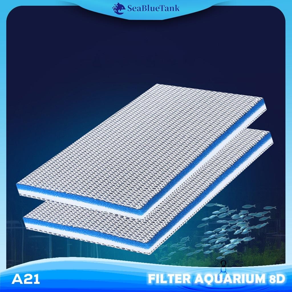 SBT Filter Aquarium 8D Spons Tangki Ikan Ada Lem Busa Biokimia