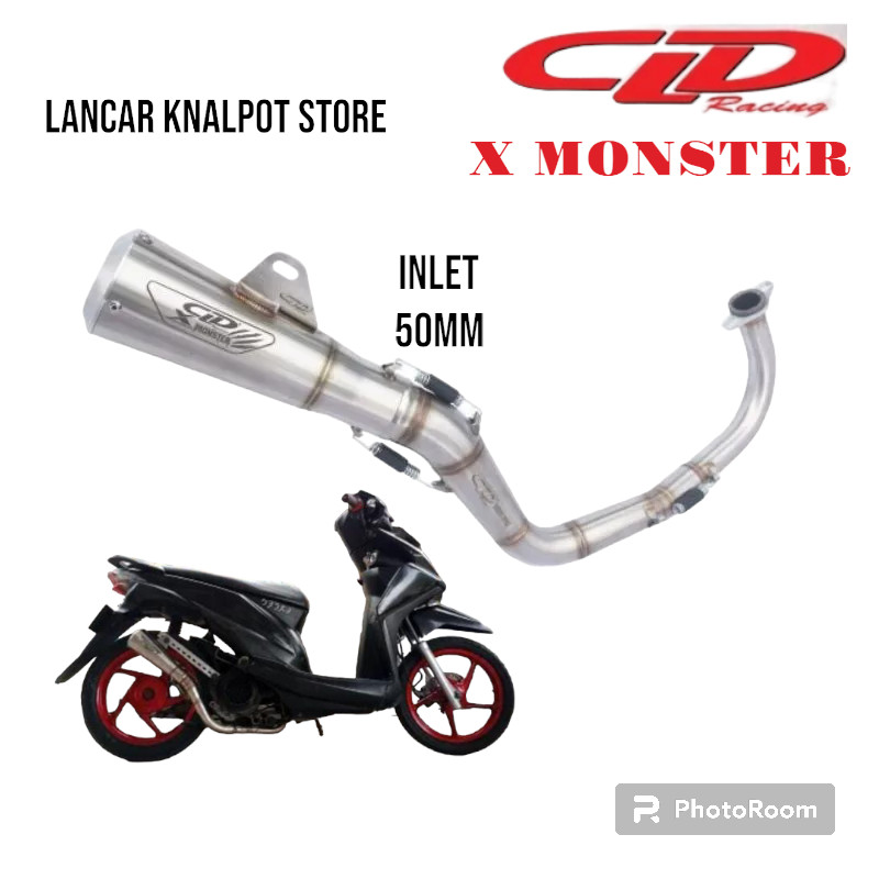 Knalpot racing CLD X monster Beat Mio vario scoopy