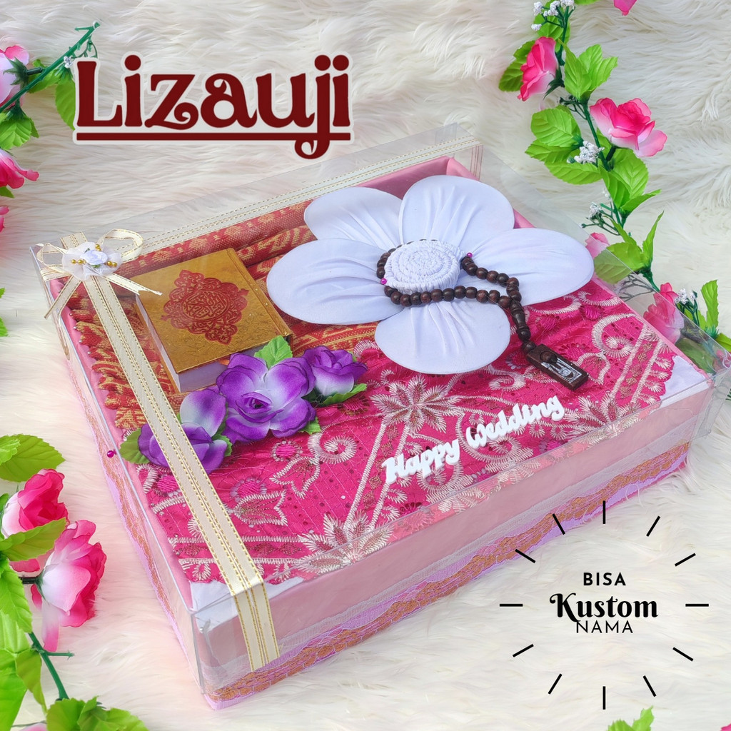 MAHAR SEPERANGKAT ALAT SHOLAT/SESERAHAN NIKAH/SESERAHAN ALAT SHOLAT/HANTARAN/BISA KUSTOM NAMA